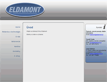 Tablet Screenshot of eldamont.sk